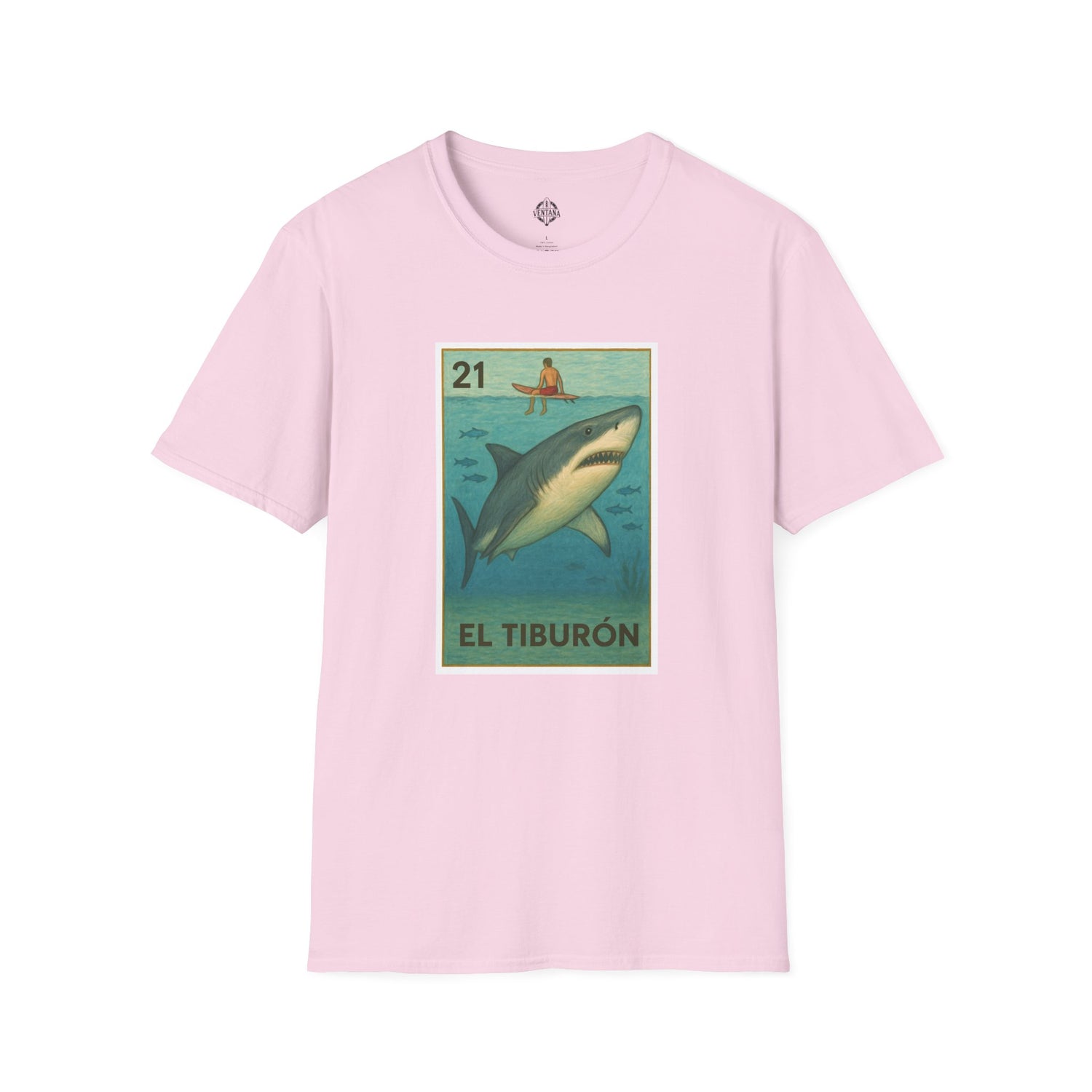 Shark Lotería cotton t-shirt image 15
