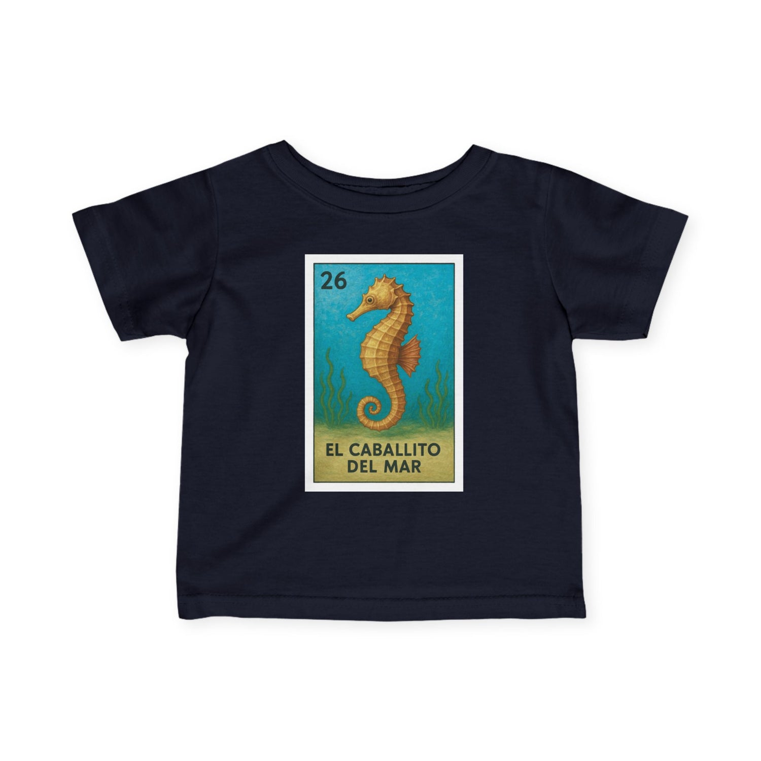 Seahorse Lotería infant cotton t-shirt image 13