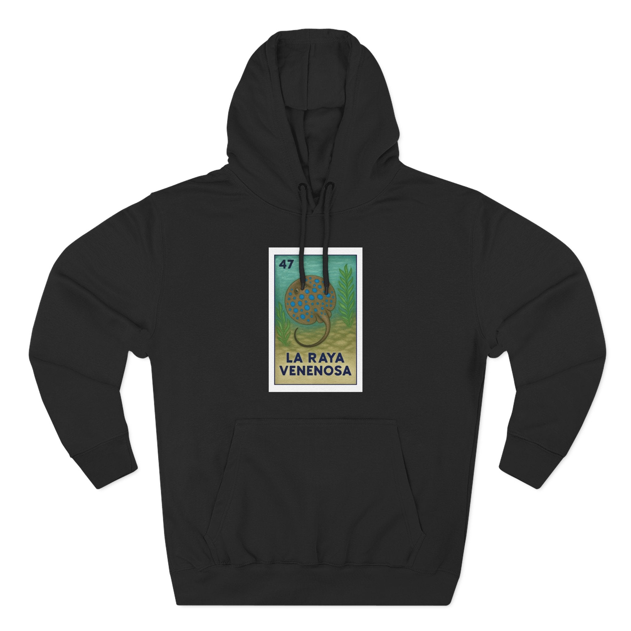 Stingray Lotería fleece hoodie image 6
