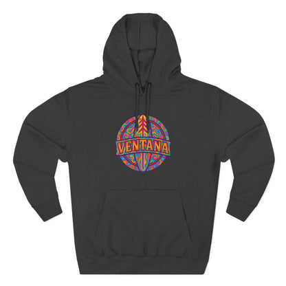 Ventana Psychedelic Treefish Logo fleece hoodie image 5