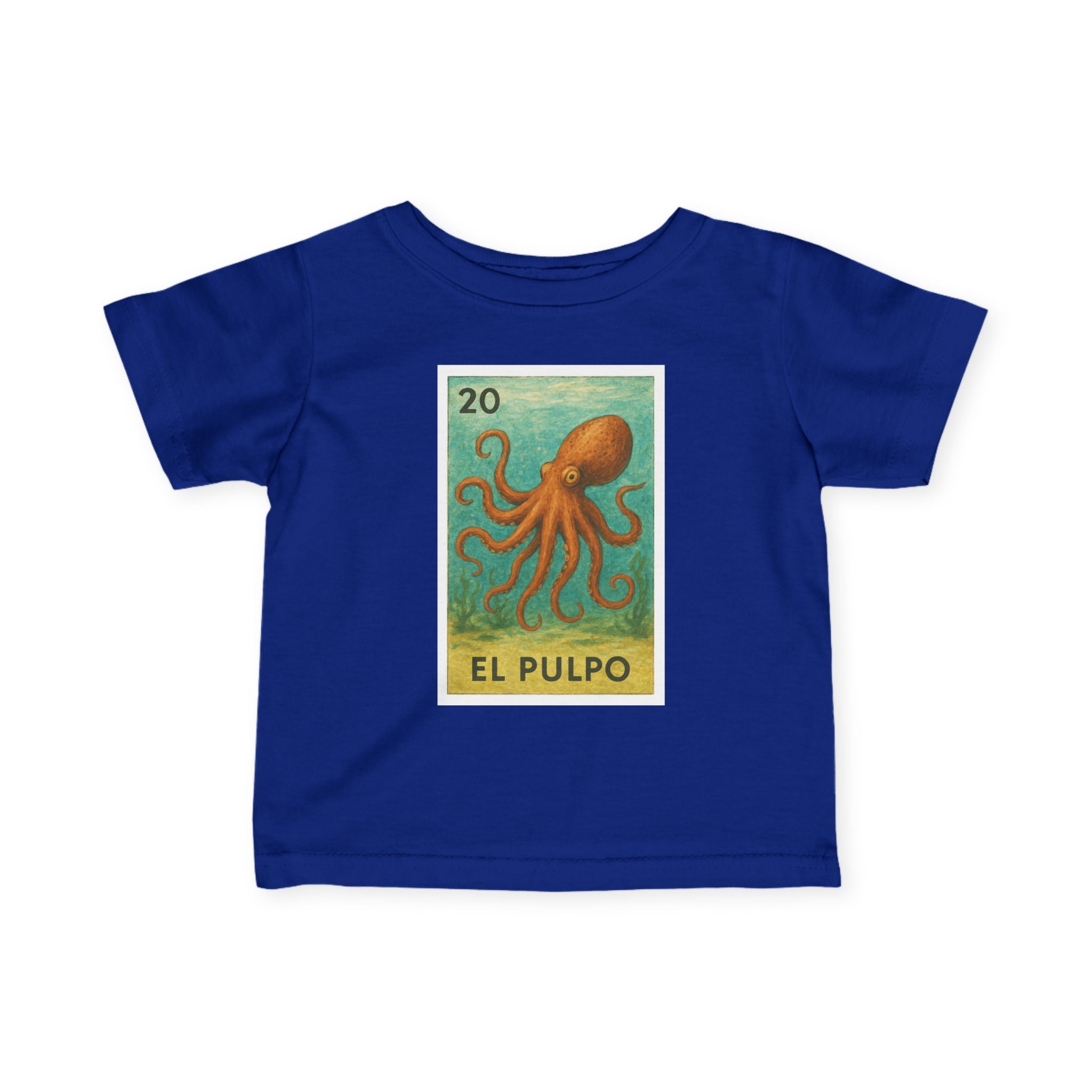 Octopus Lotería - Infant 100% Cotton T-Shirt (El Pulpo)