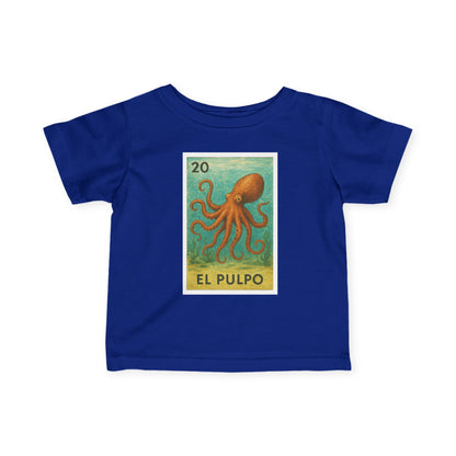 Octopus Lotería - Infant 100% Cotton T-Shirt (El Pulpo)