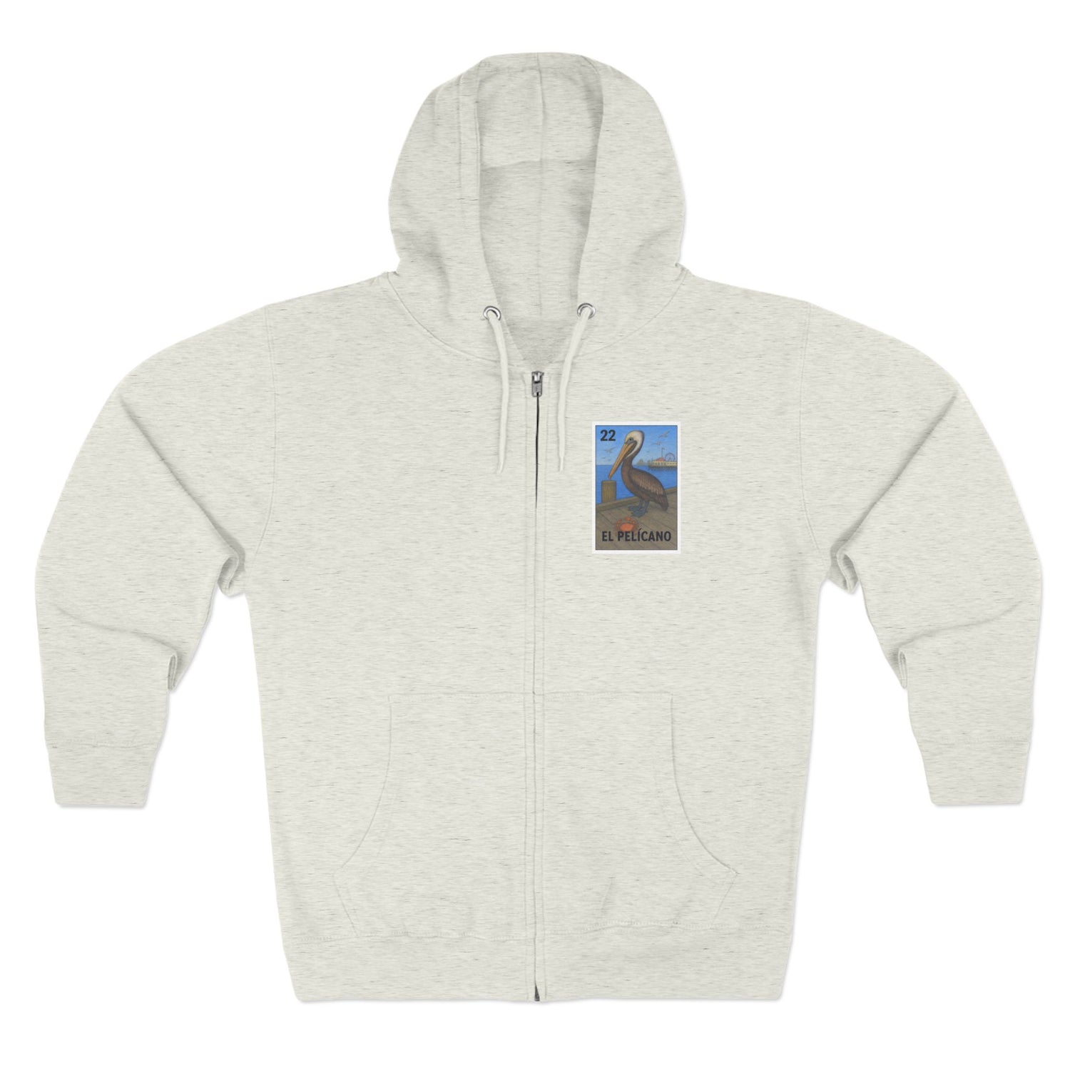 Pelican Lotería zip fleece hoodie image 2