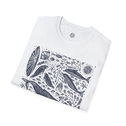 Ventana Marine Life by Lili Arnold cotton t-shirt image 19