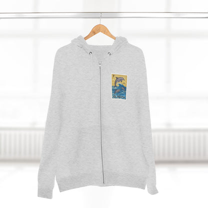 Dolphin Lotería zip fleece hoodie image 9
