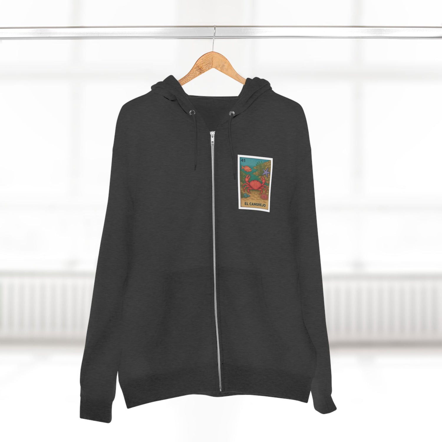 Crab Lotería zip fleece hoodie image 14