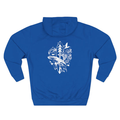 Whale Lotería fleece hoodie image 8