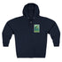 Whale Lotería zip fleece hoodie image 1