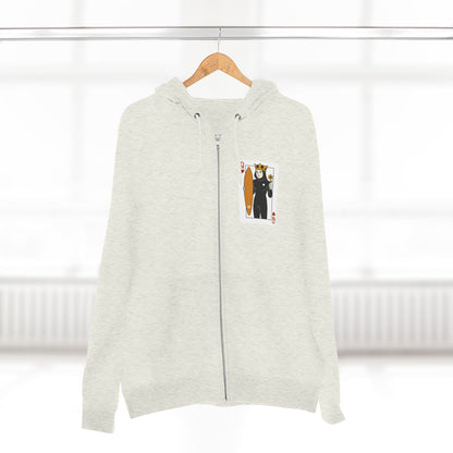 Queen of Hearts Surfer Zip Hoodie