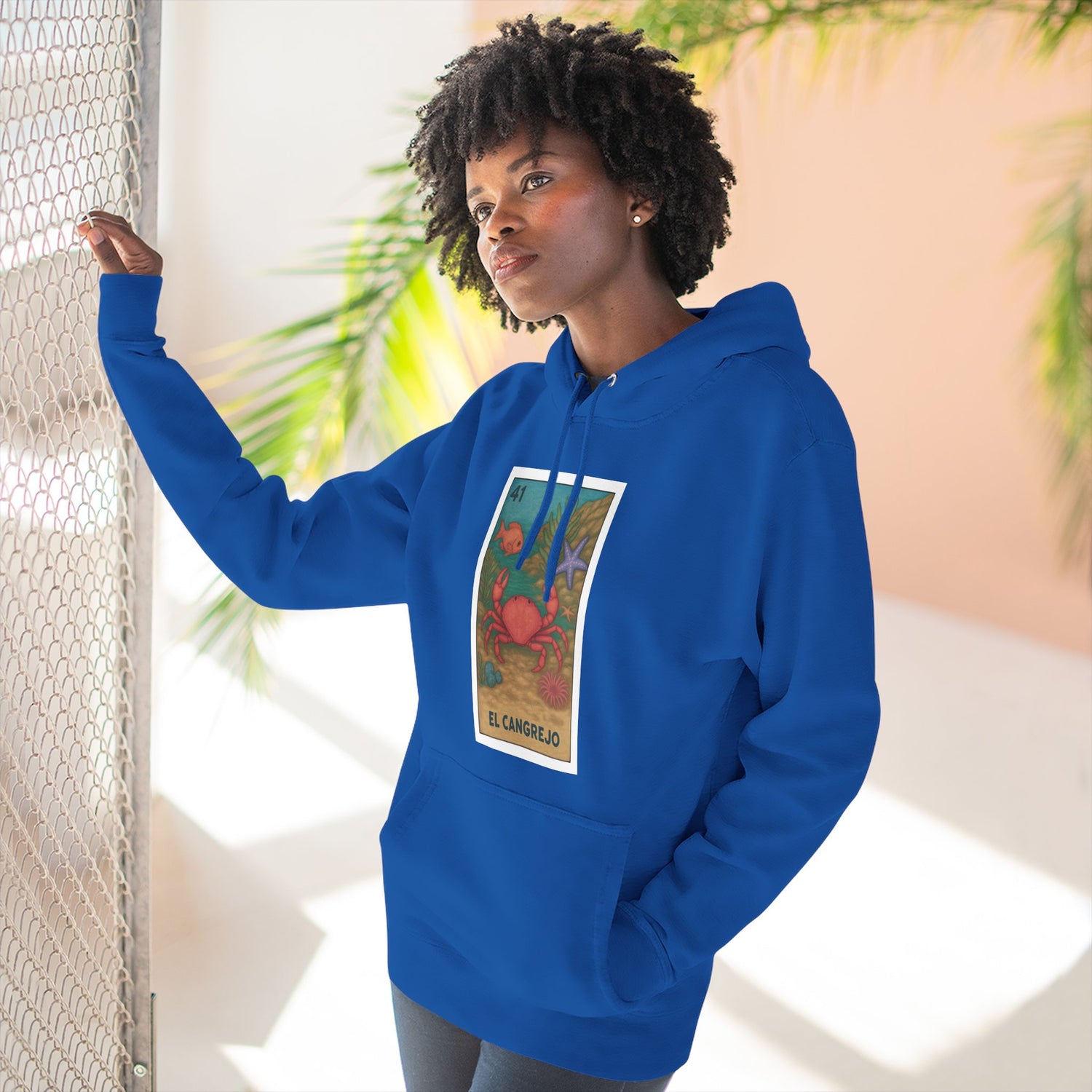 Crab Lotería fleece hoodie image 9