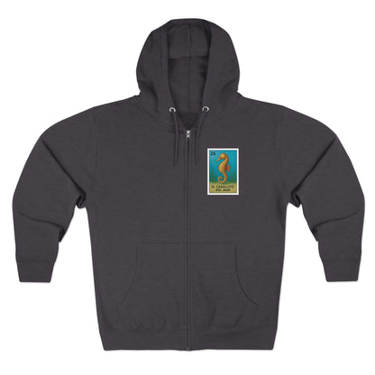 Seahorse Lotería zip fleece hoodie image 4
