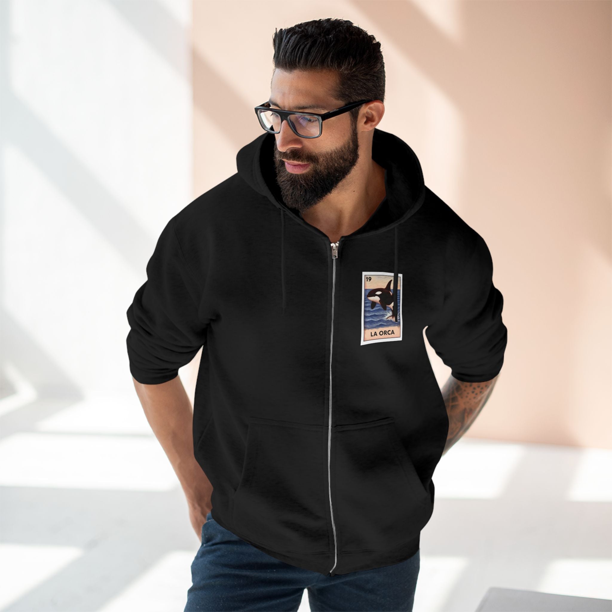 Orca Lotería zip fleece hoodie image 20