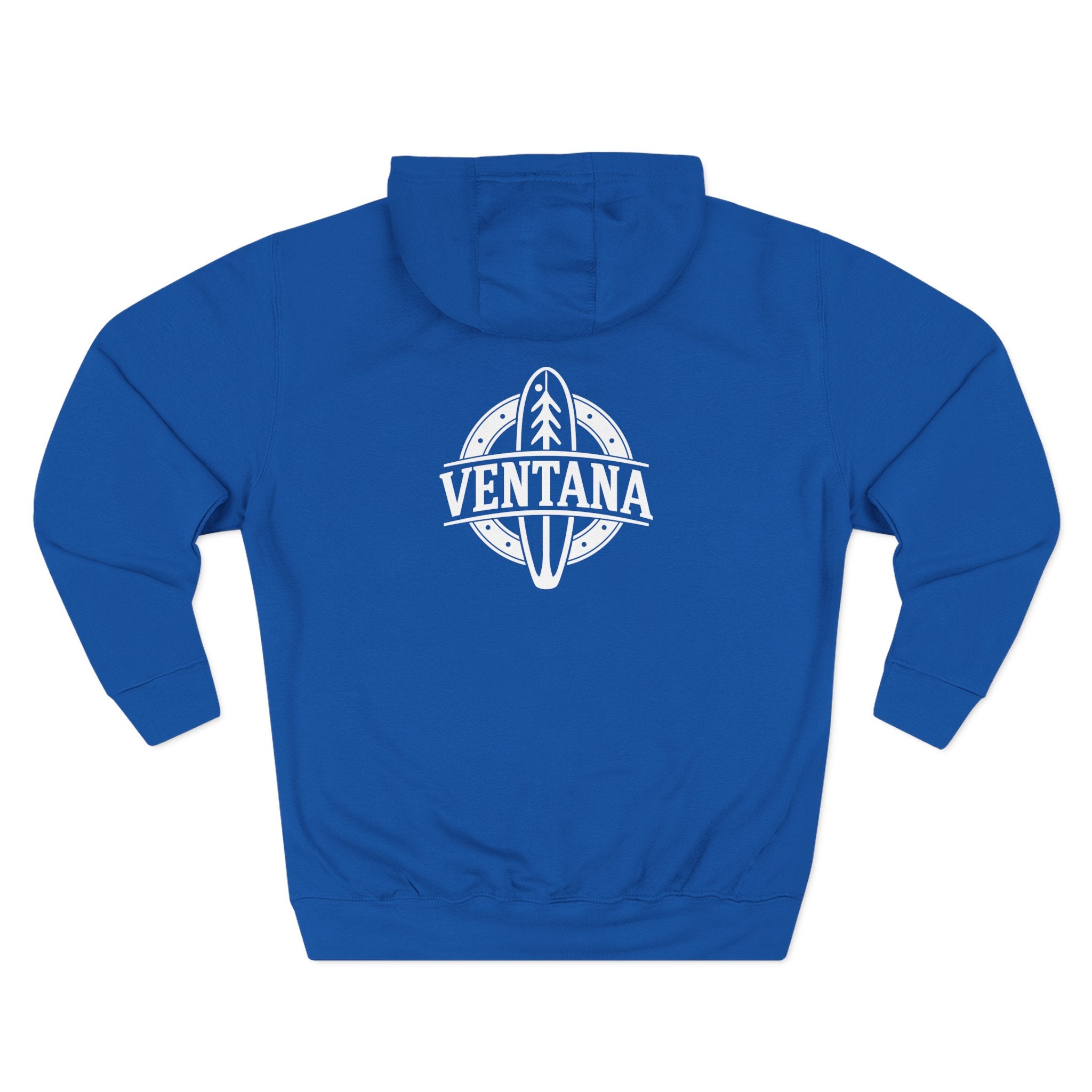 Ventana Treefish Logo - Pull-Over Cotton Blend Fleece Hoodie