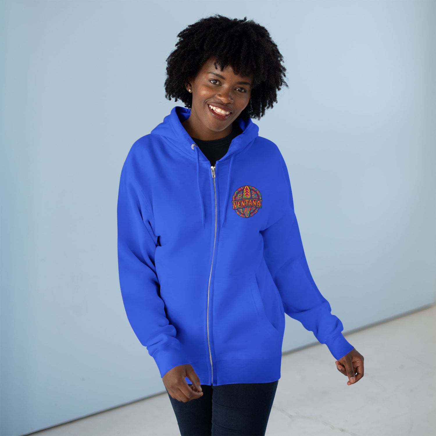 Ventana Psychedelic Treefish Logo Zip Hoodie