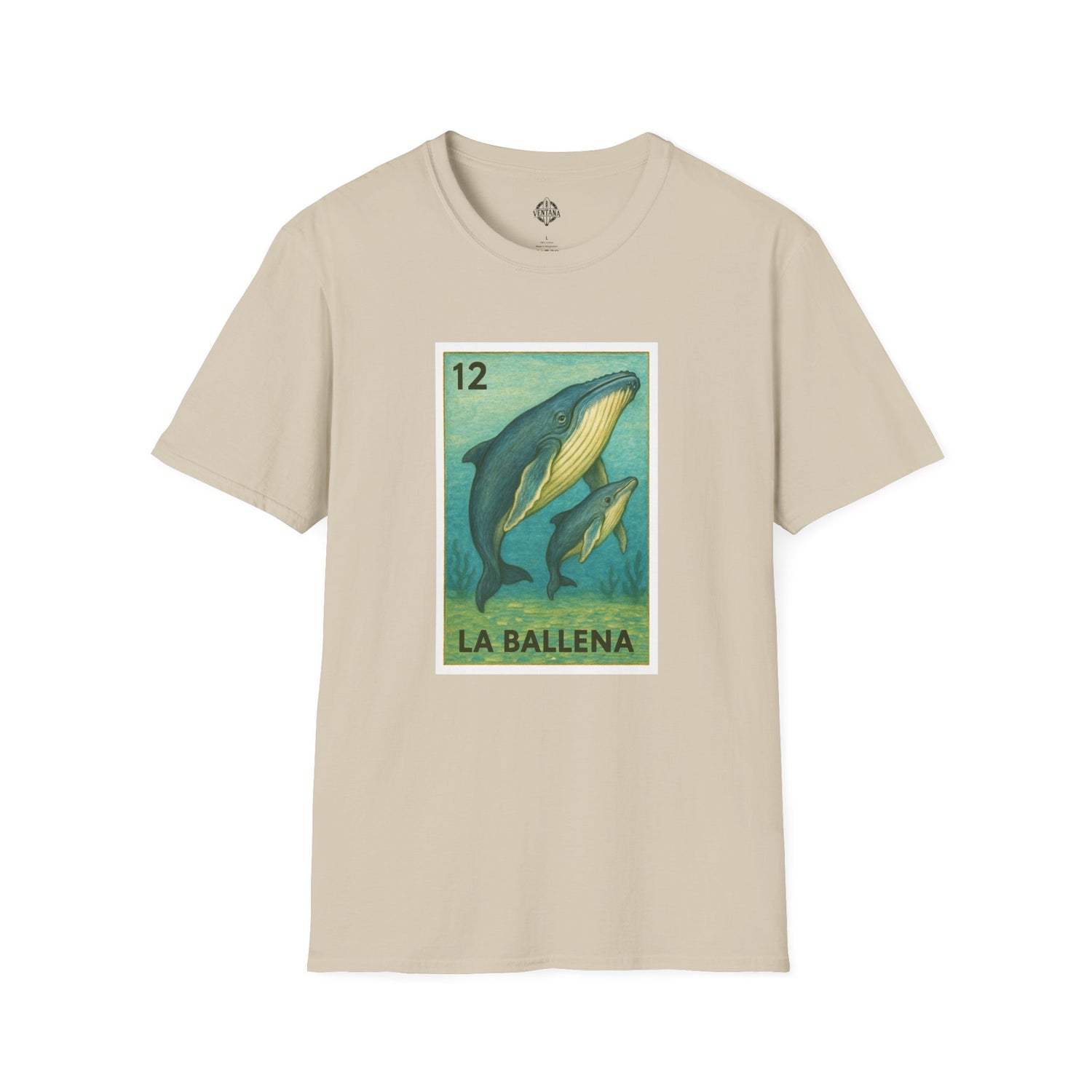 Whale Lotería cotton t-shirt image 2