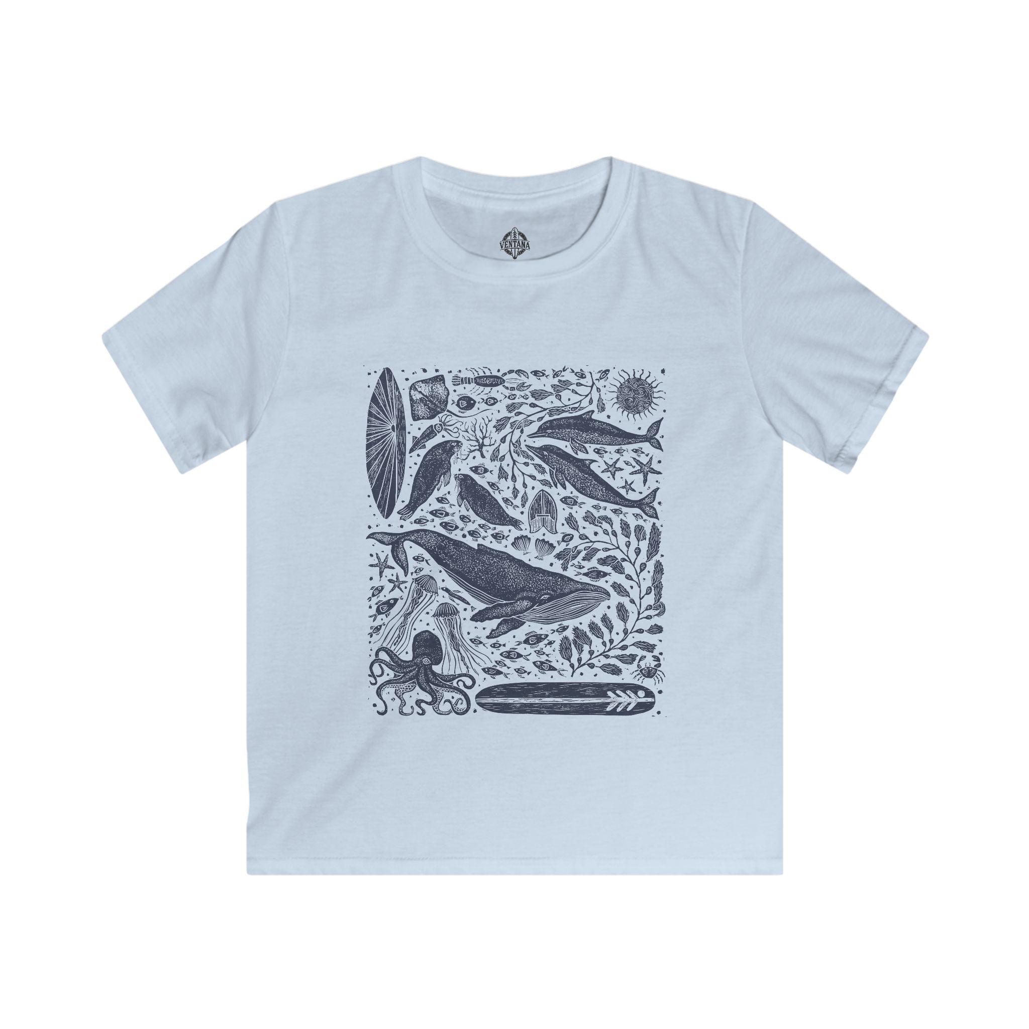 Ventana Marine Life by Lili Arnold cotton t-shirt image 2