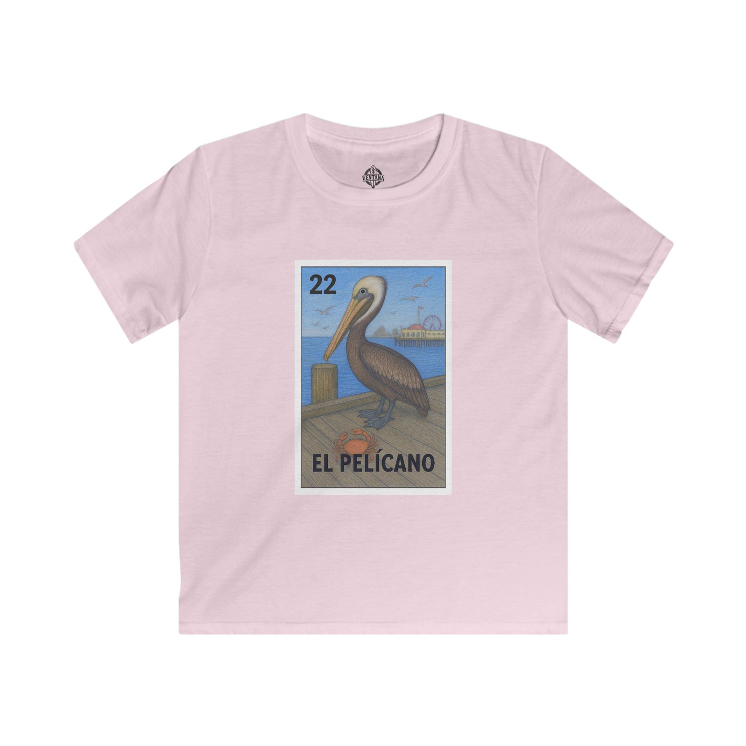 Pelican Lotería kids soft style t-shirt image 3