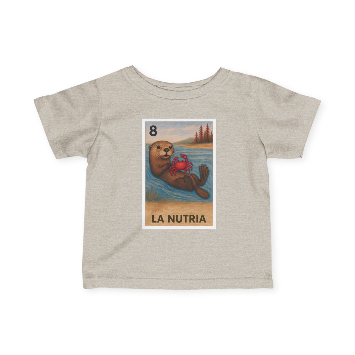 Sea Otter Lotería infant cotton t-shirt image 4