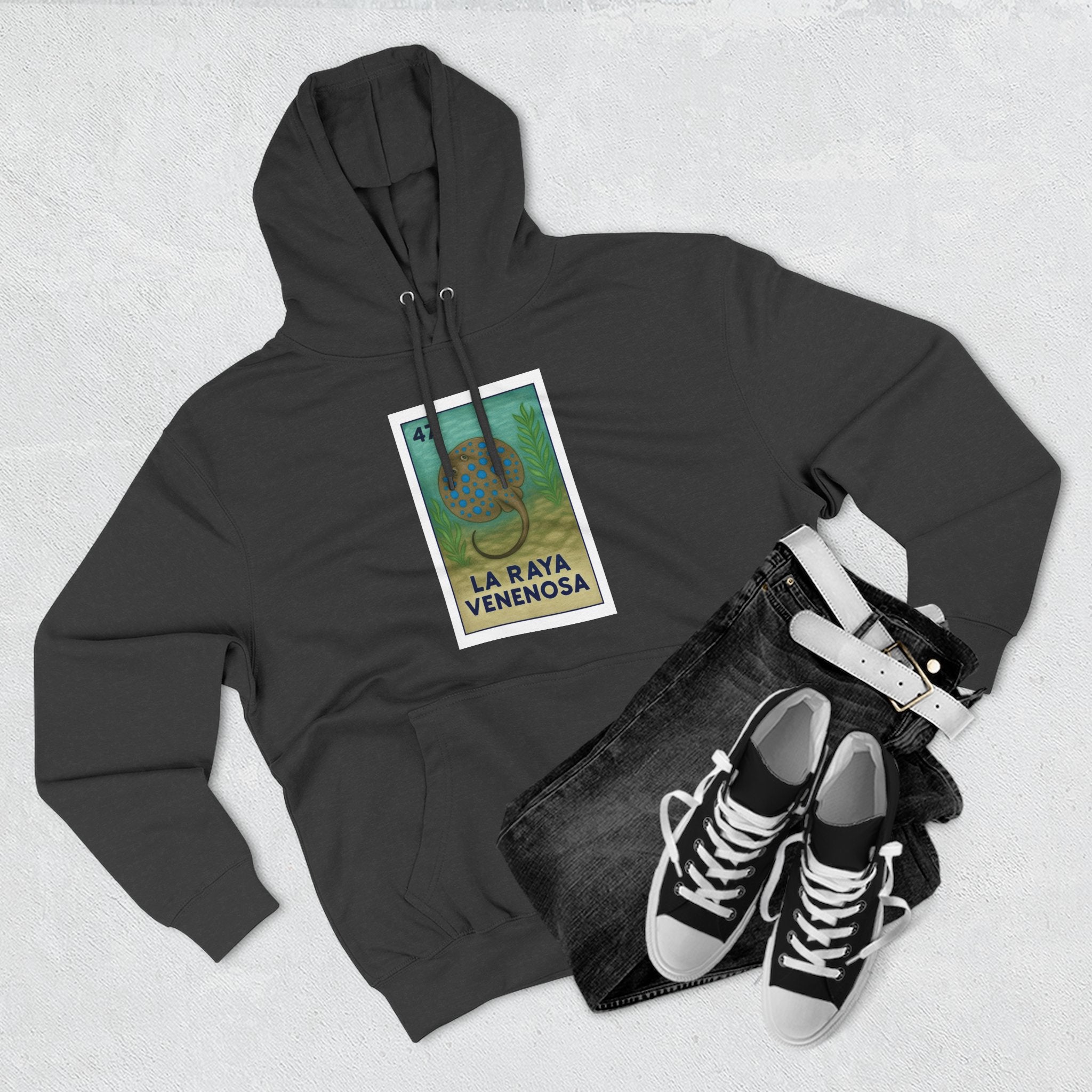 Stingray Lotería Fleece Hoodie