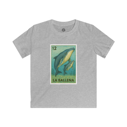 Whale Lotería kids soft style t-shirt image 4