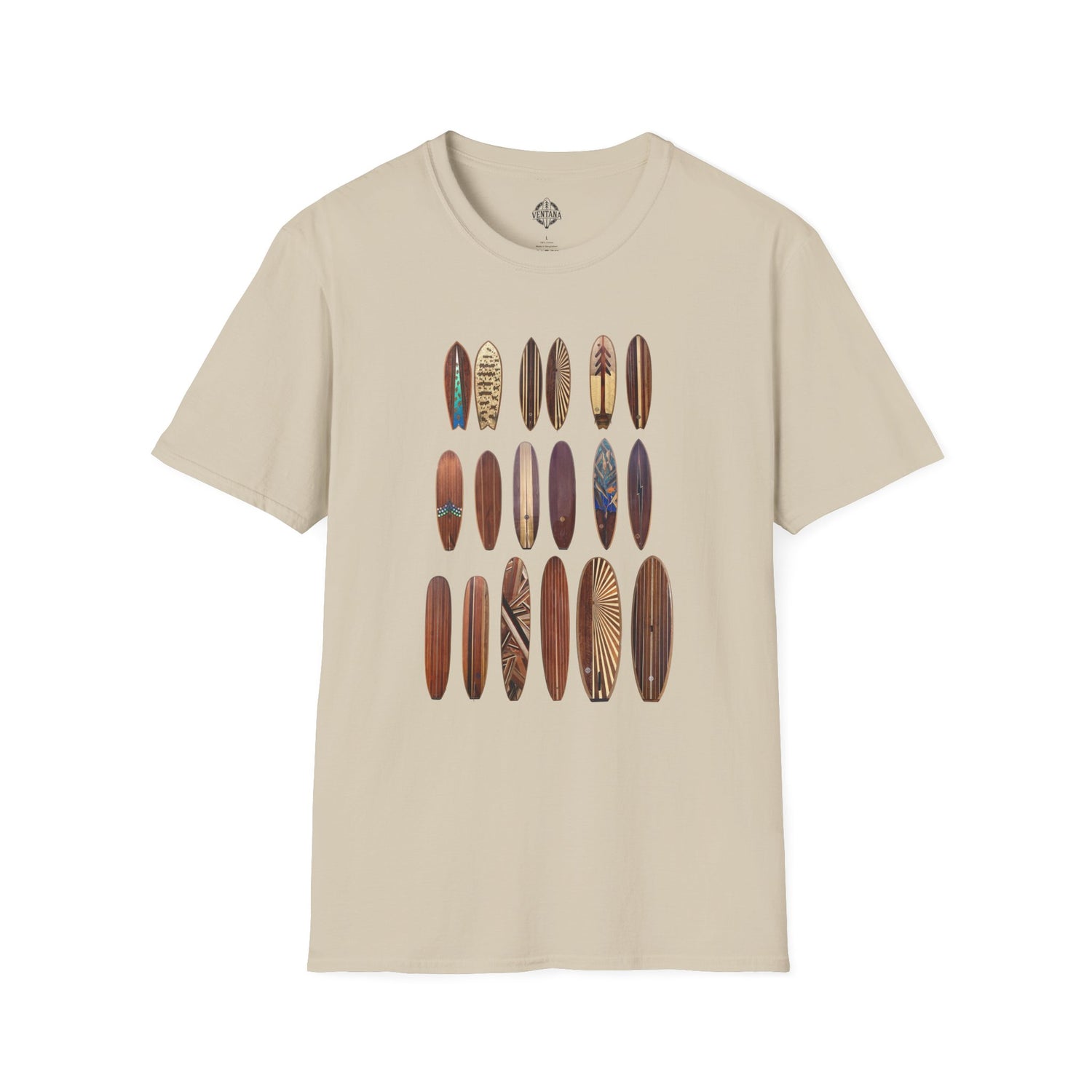 Ventana Wooden Surfboards Unisex - Soft Style U.S. Cotton T-Shirt