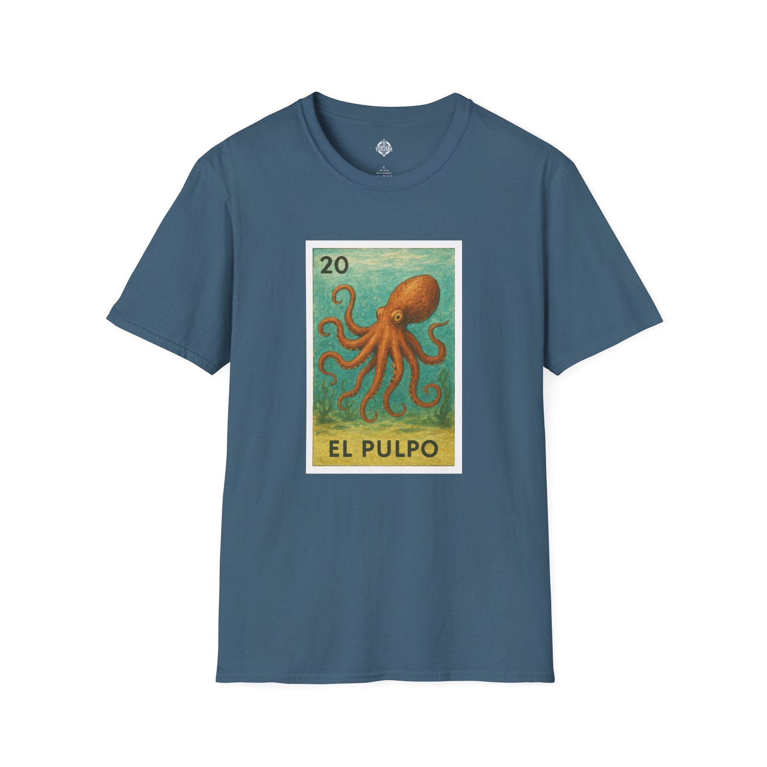 Octopus Lotería cotton t-shirt image 3