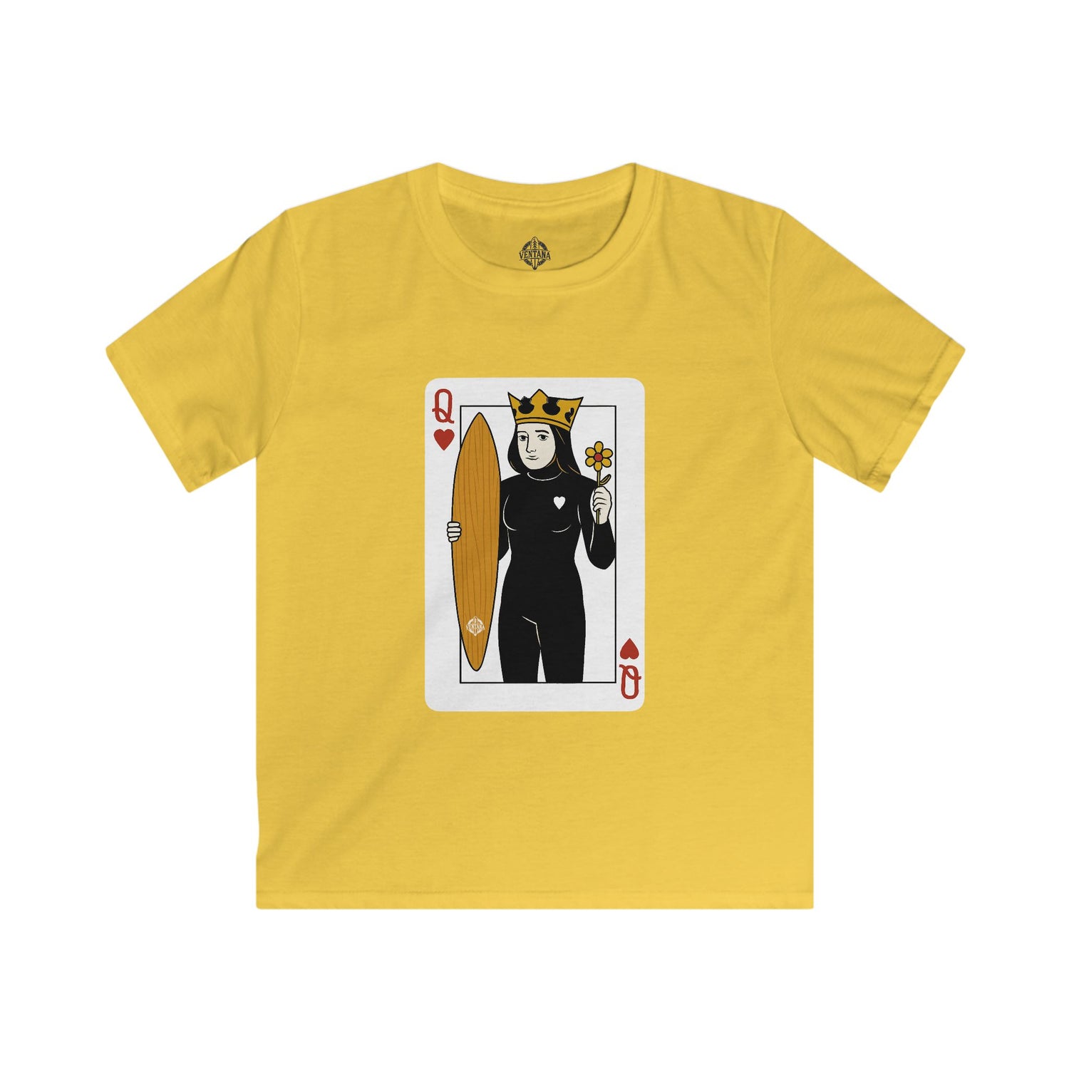 Queen of Hearts Surfer kids soft style t-shirt image 7