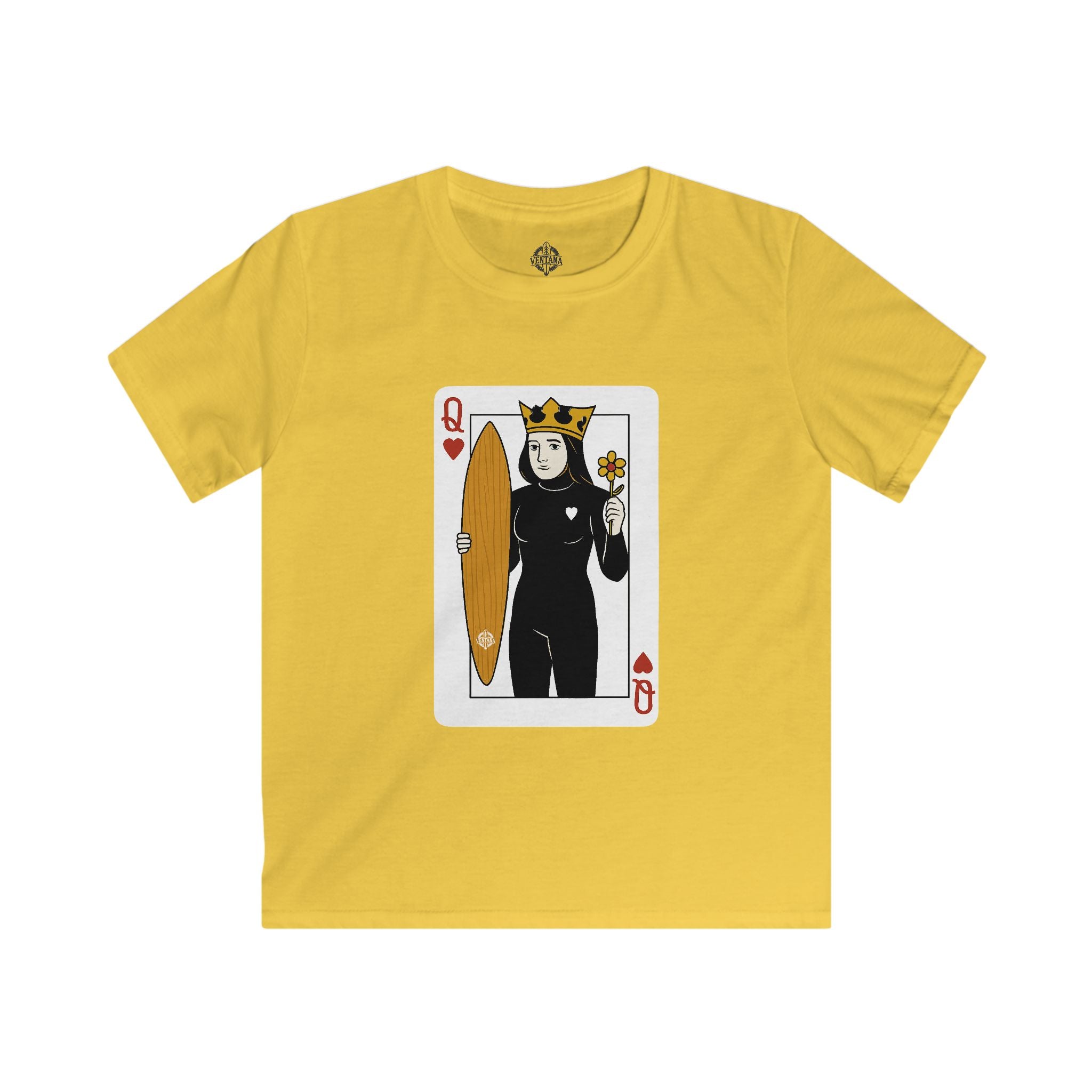 Queen of Hearts Surfer kids soft style t-shirt image 7