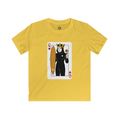 Queen of Hearts Surfer kids soft style t-shirt image 7