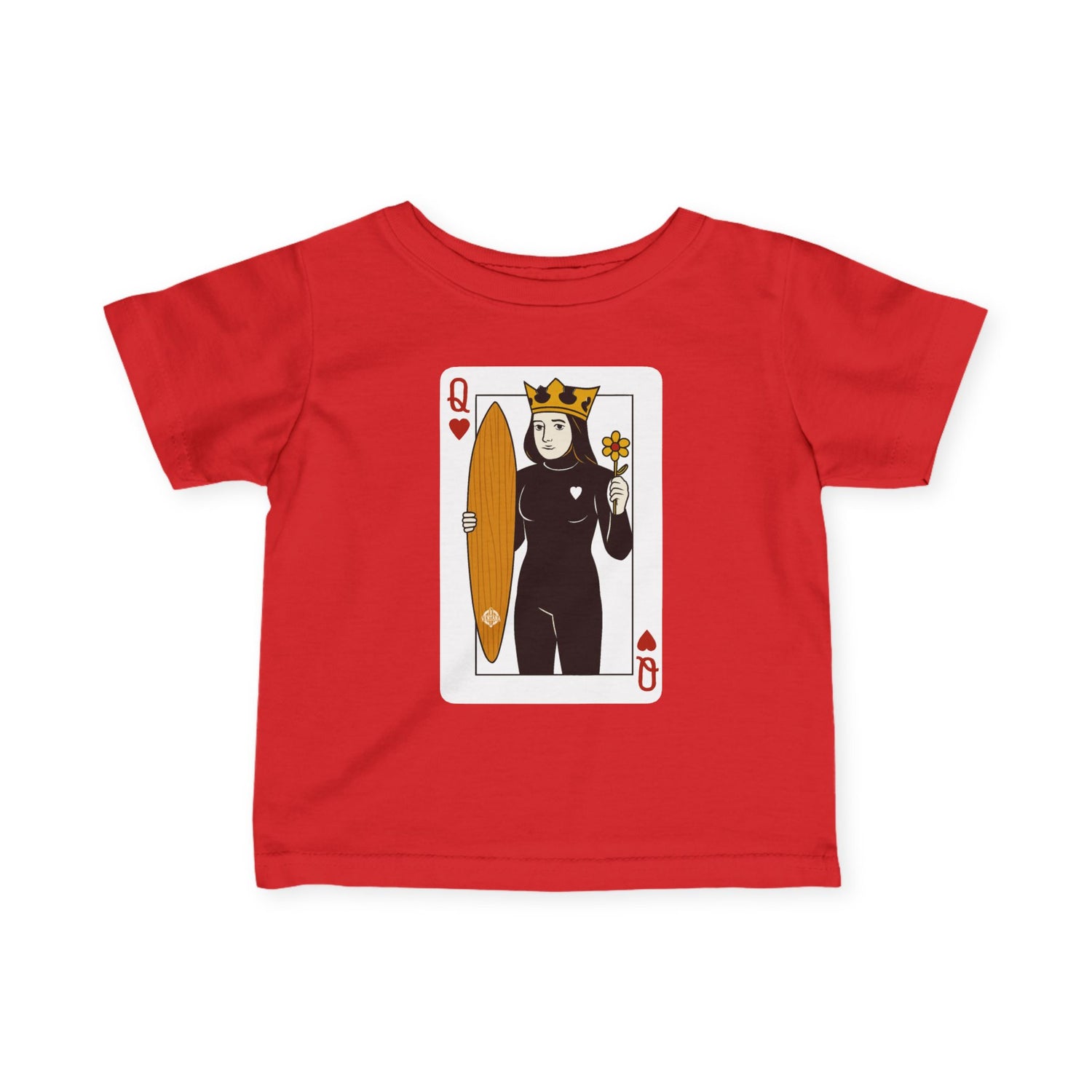 Queen of Hearts Surfer infant cotton t-shirt product image 16