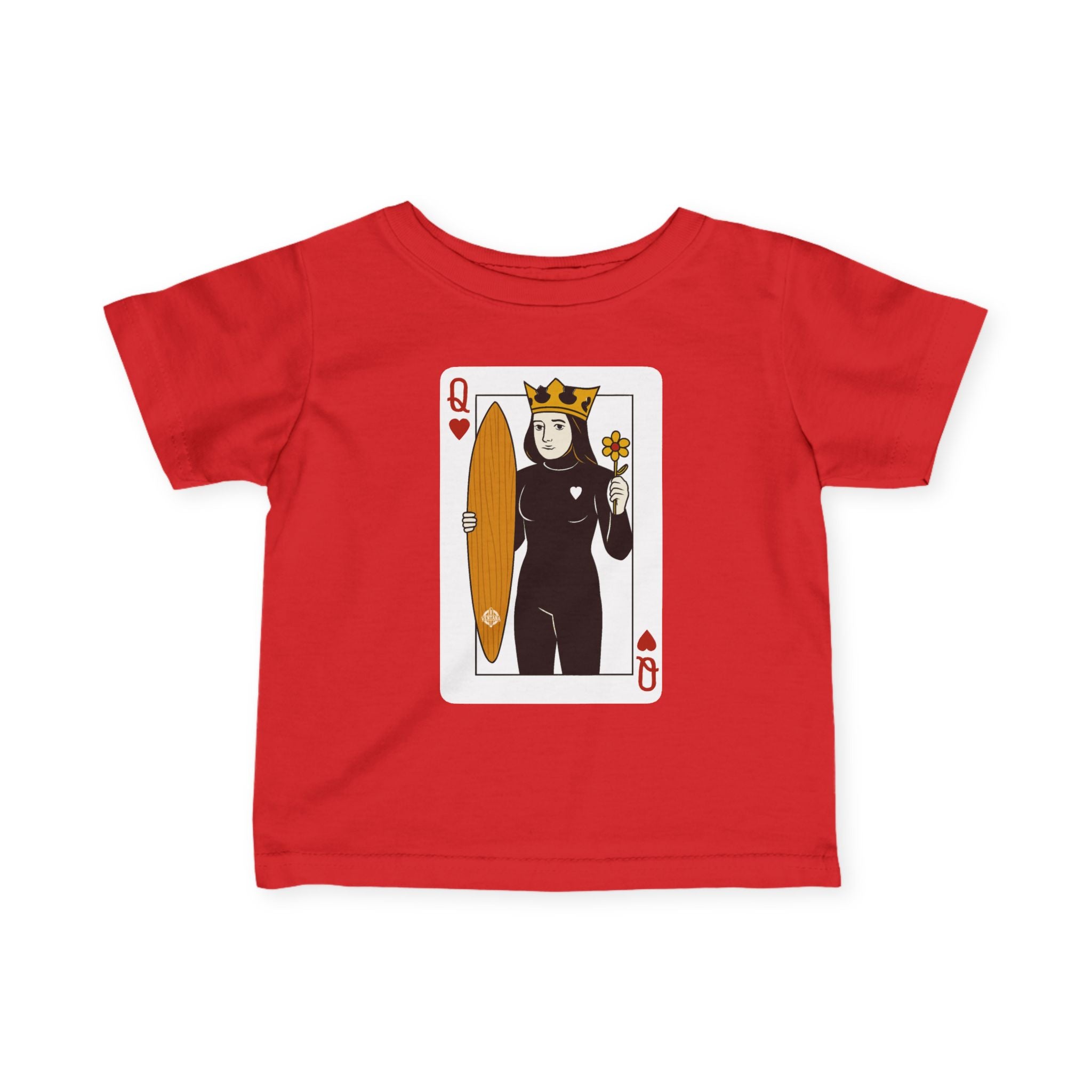 Queen of Hearts Surfer infant cotton t-shirt product image 16