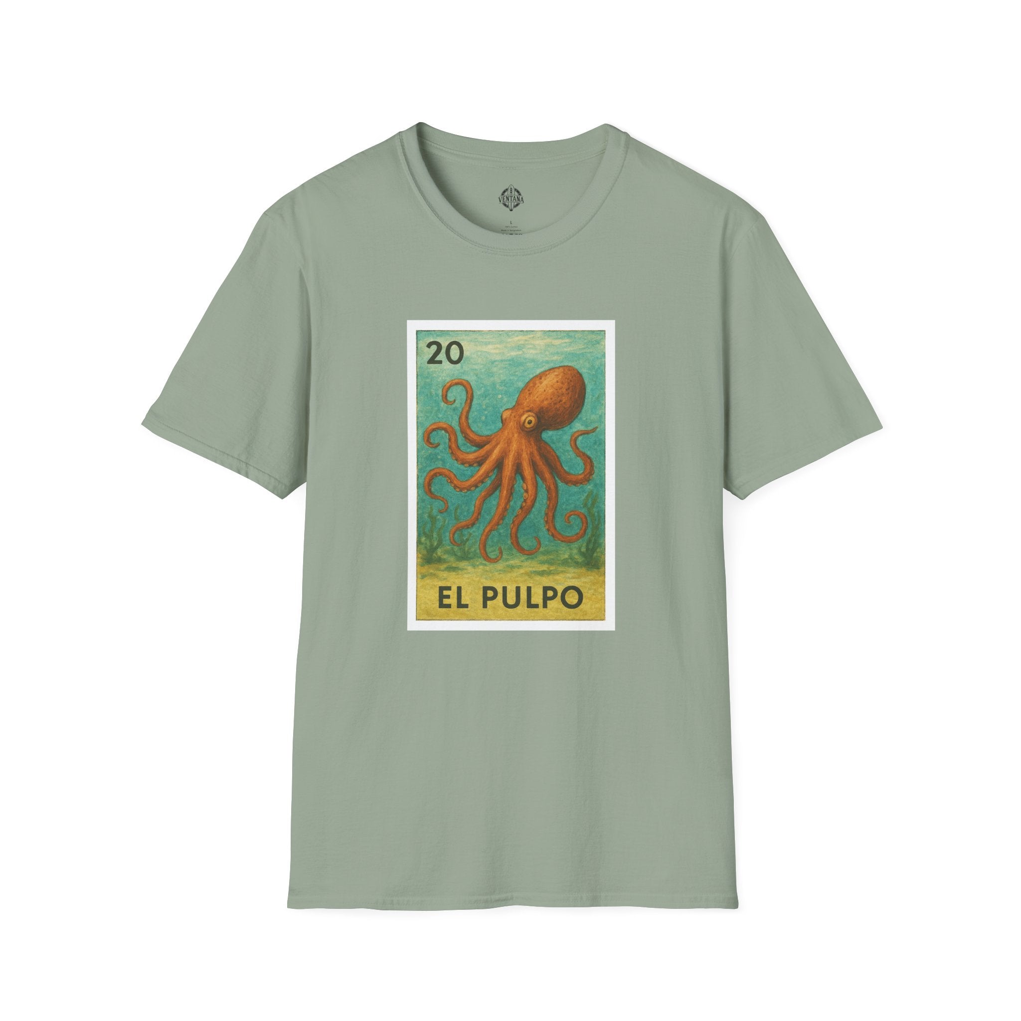 Octopus Lotería cotton t-shirt image 9