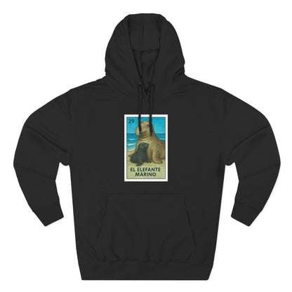 Elephant Seal Lotería fleece hoodie image 6
