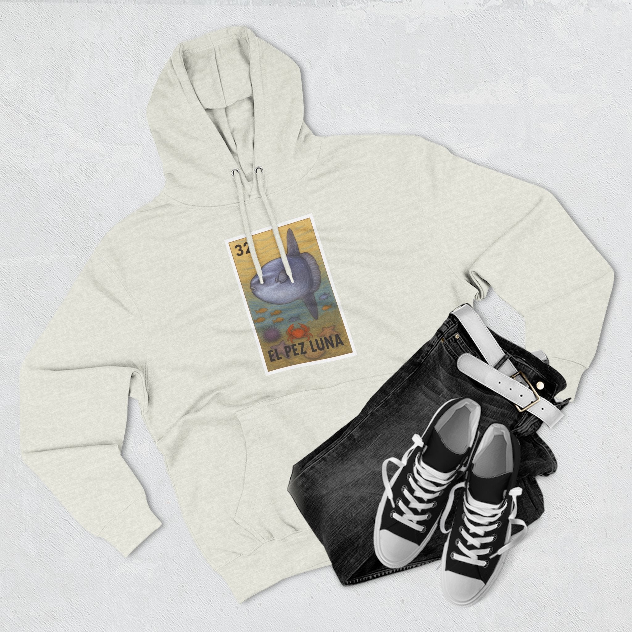 Sunfish Lotería Fleece Hoodie