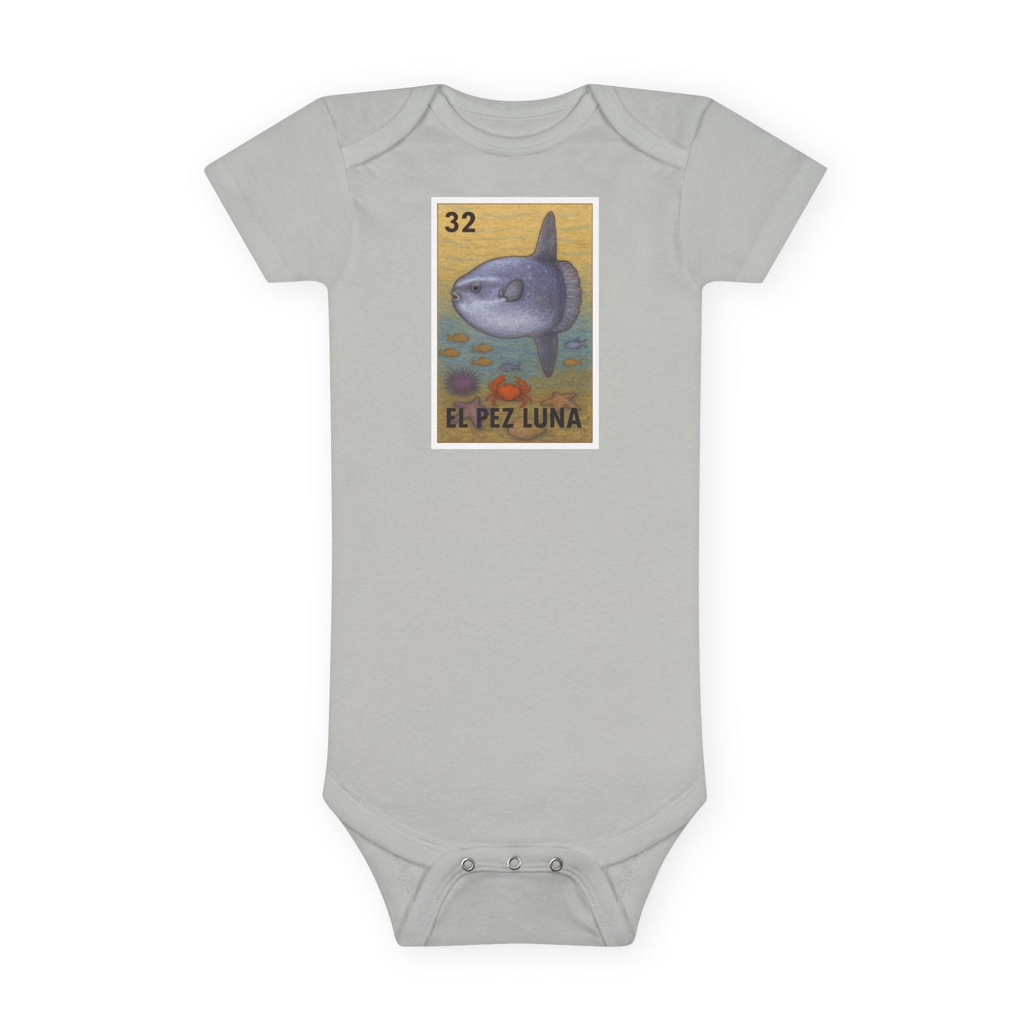 Sunfish Lotería baby cotton onesie image 4