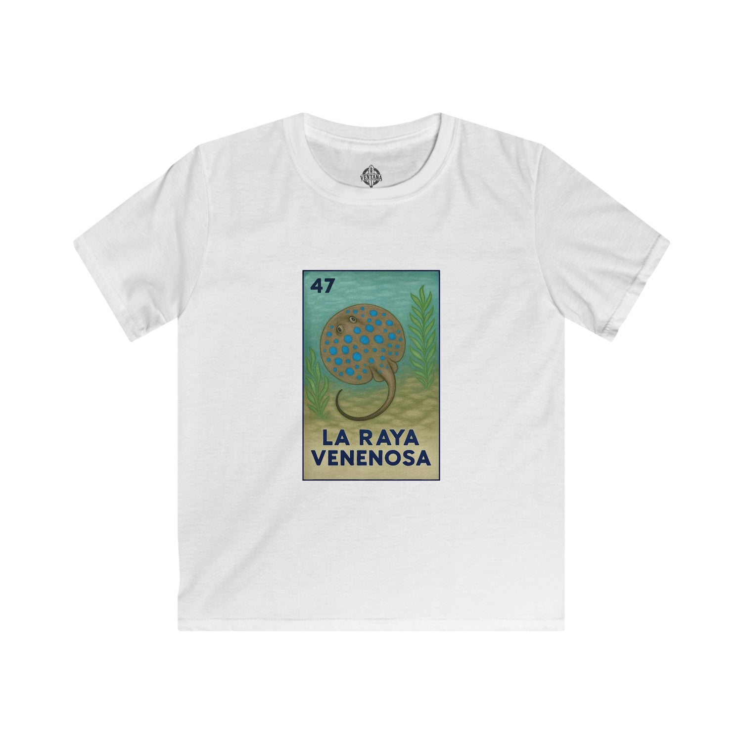 Stingray Lotería kids soft style t-shirt image 4