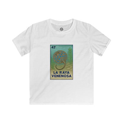 Stingray Lotería kids soft style t-shirt image 4