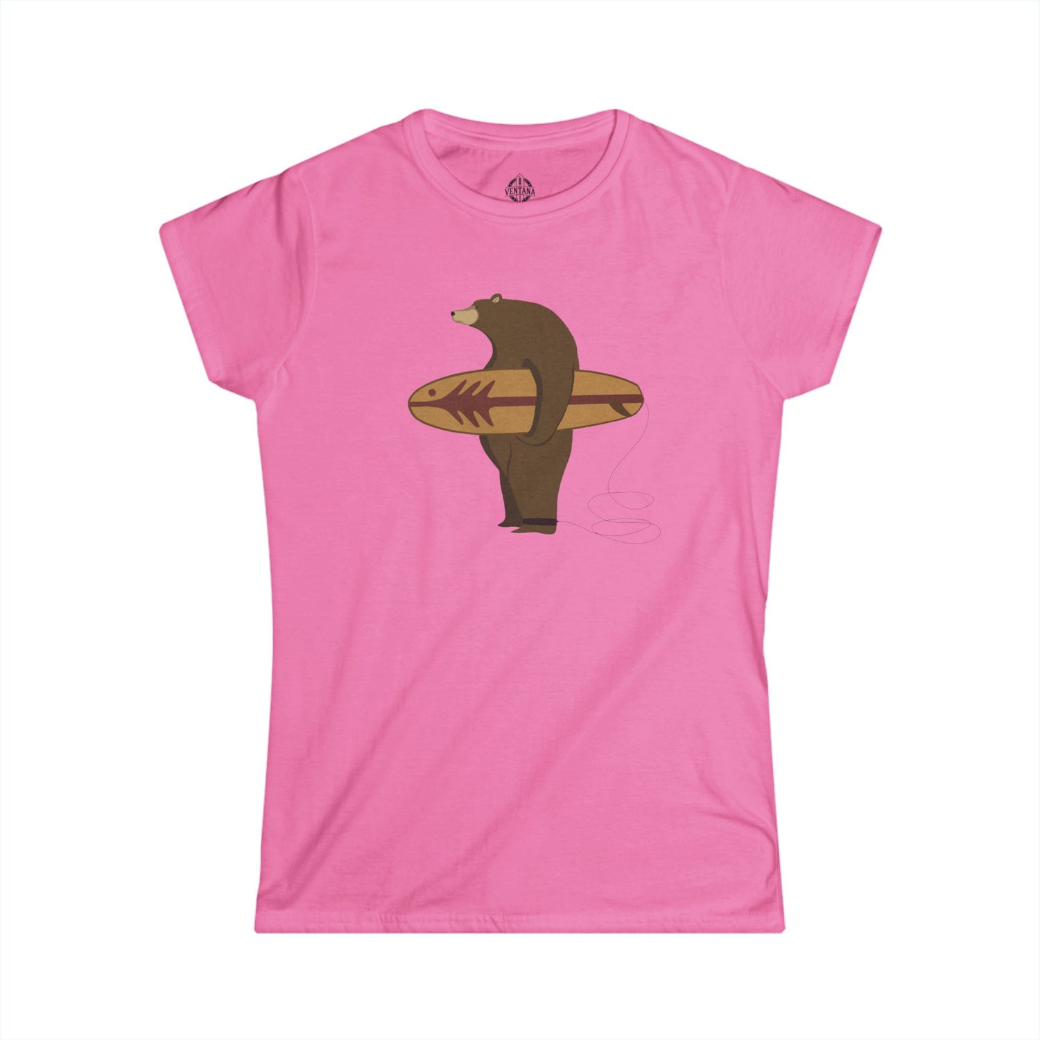 Surfing Grizzly Bear by Fabian Lavater women&