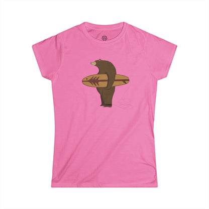 Surfing Grizzly Bear by Fabian Lavater women&