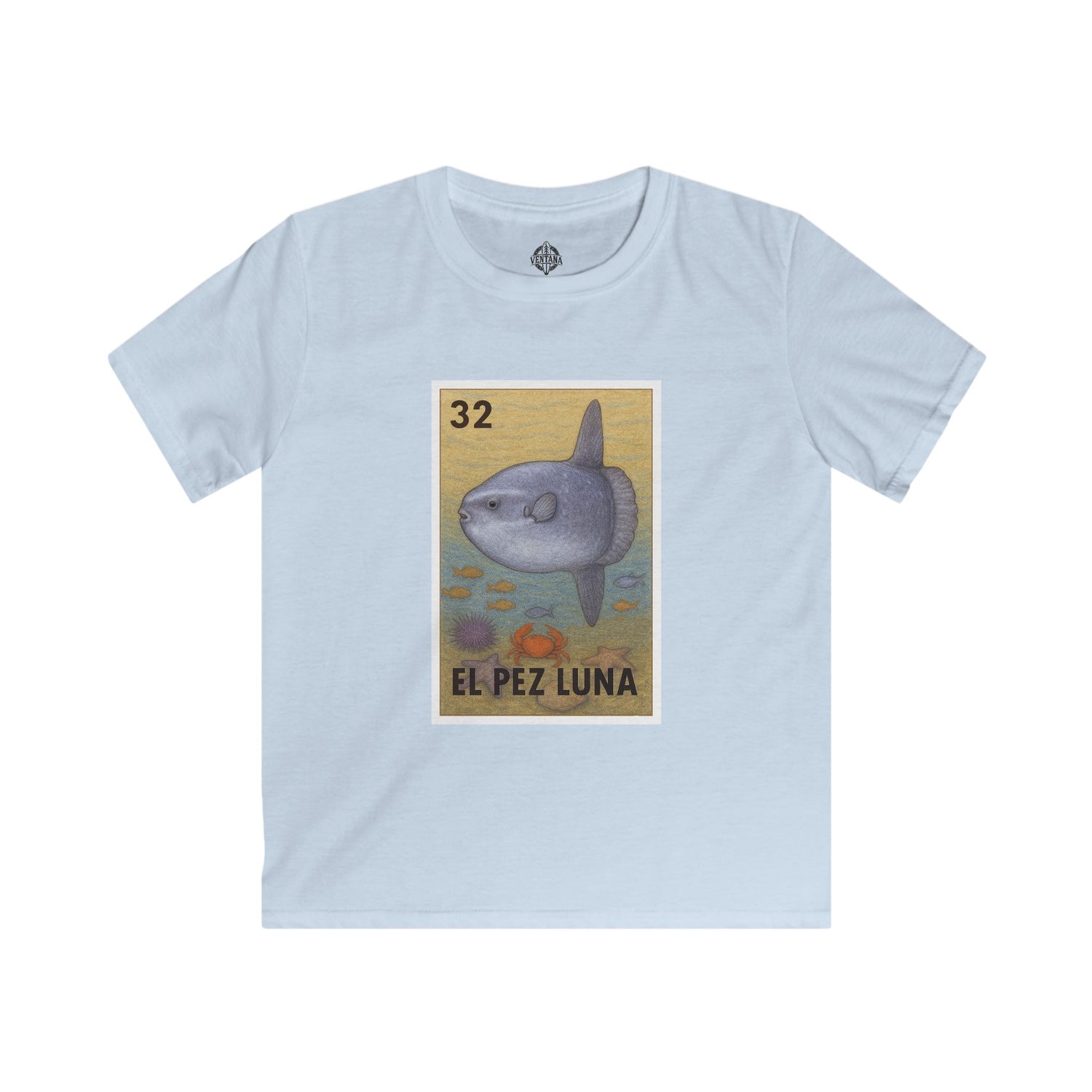 Sunfish Lotería kids soft style t-shirt image 2