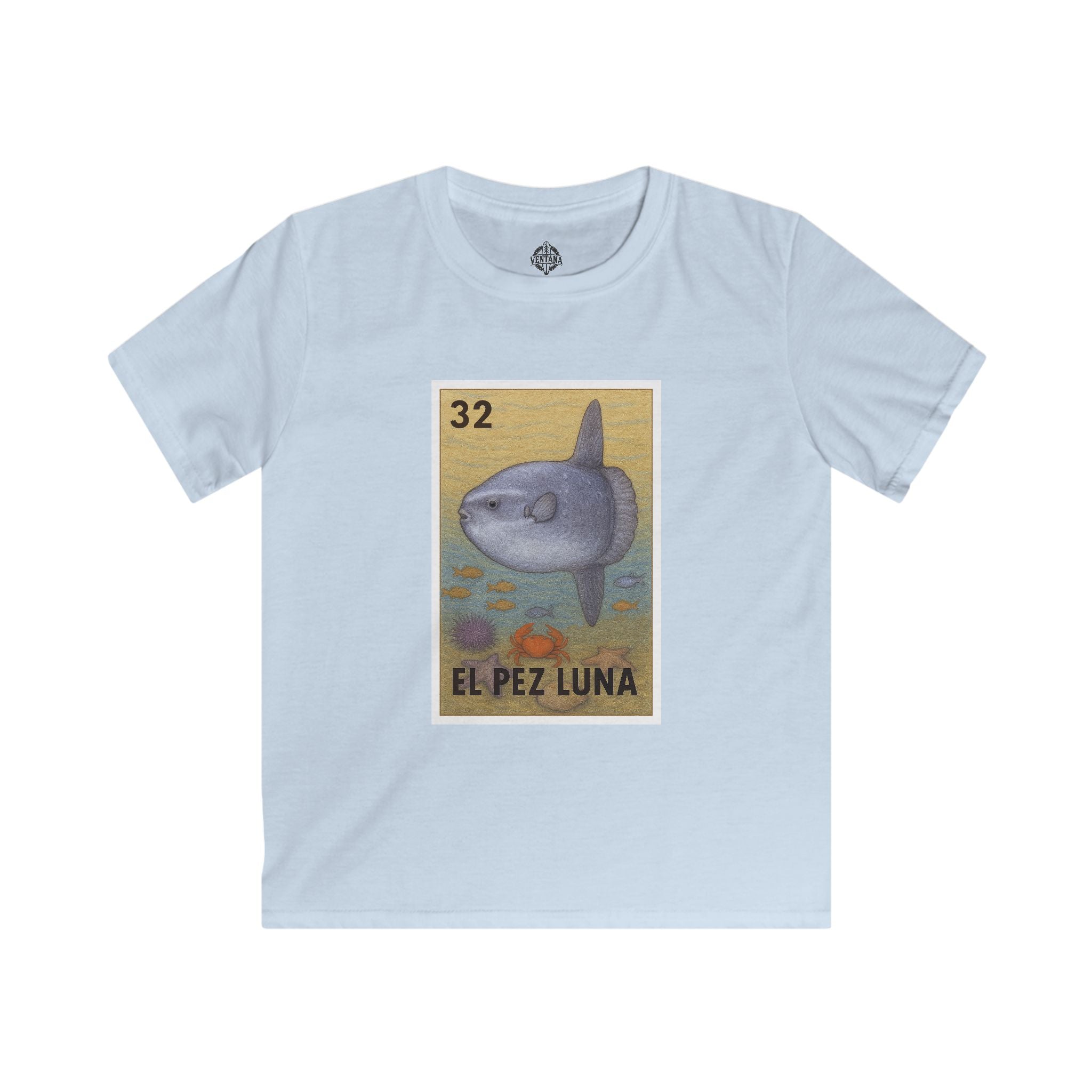 Sunfish Lotería kids soft style t-shirt image 2