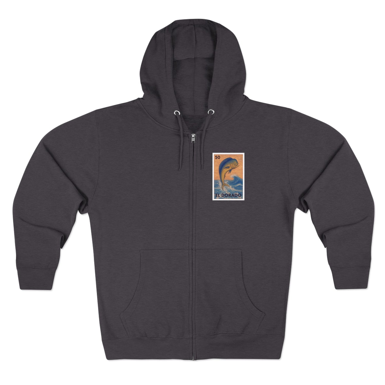Dorado Lotería zip fleece hoodie image 4