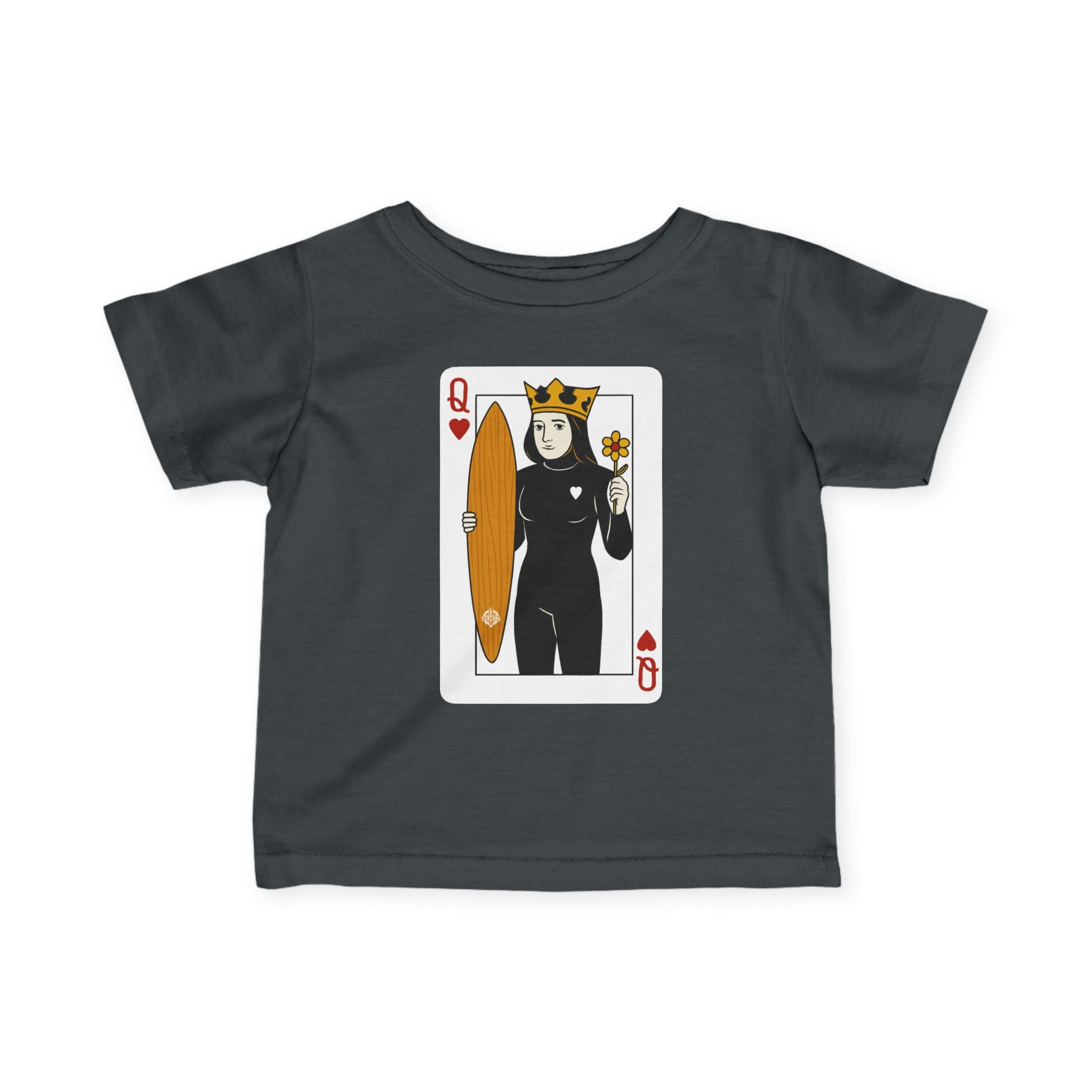 Queen of Hearts Surfer infant cotton t-shirt product image 11