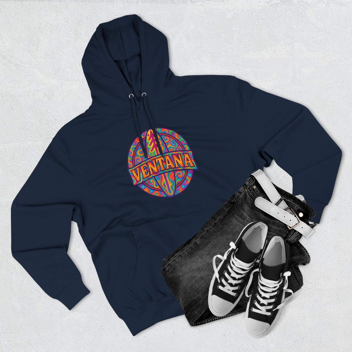 Ventana Psychedelic Treefish Logo Fleece Hoodie