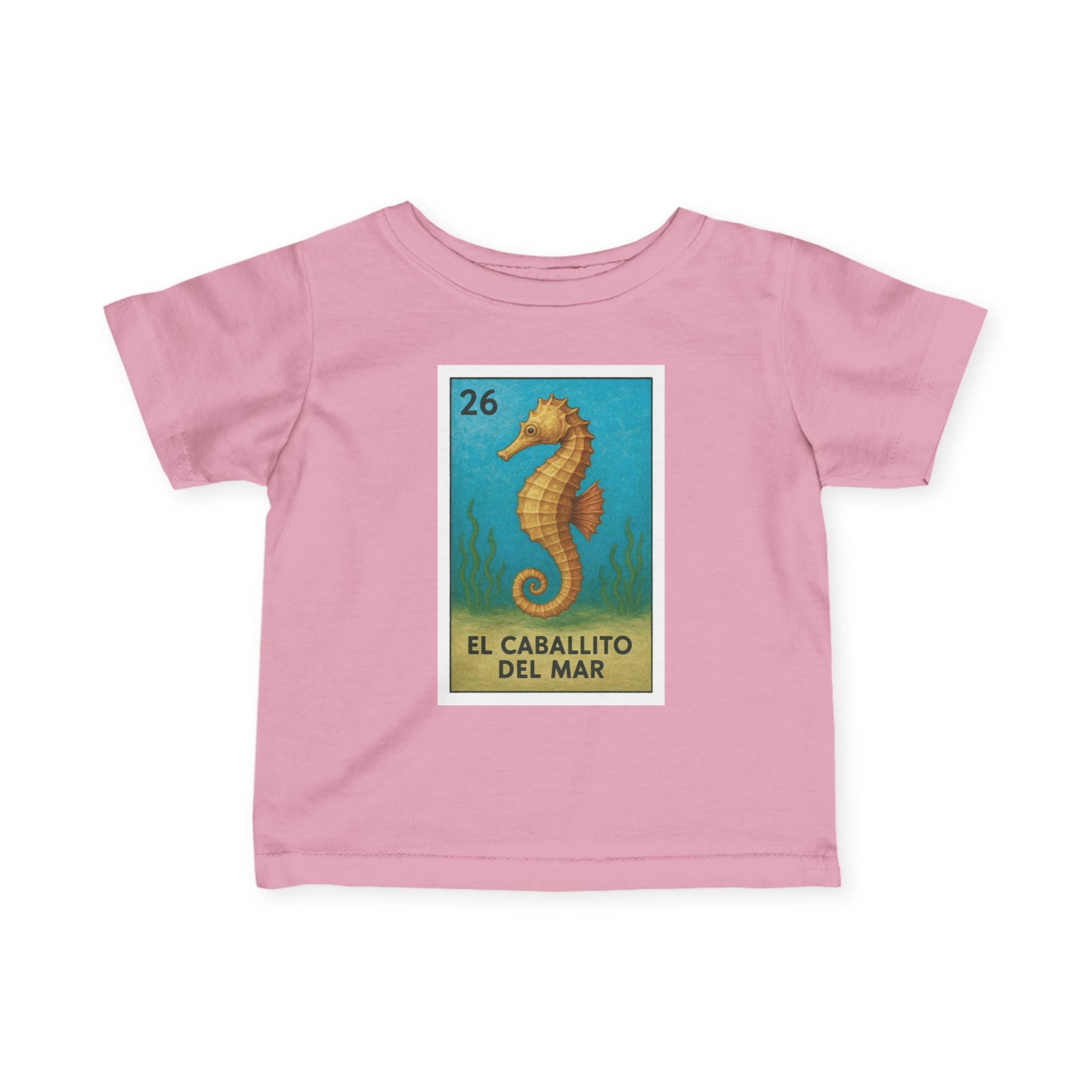 Seahorse Lotería infant cotton t-shirt image 2