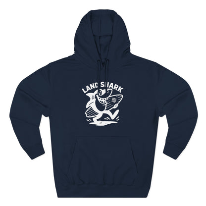 Land Shark Unisex - Pull-Over Cotton Blend Fleece Hoodie