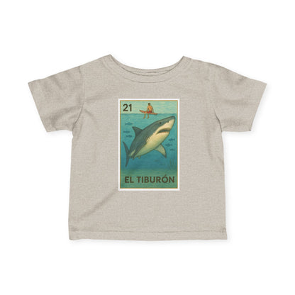 Shark Lotería infant cotton t-shirt image 4