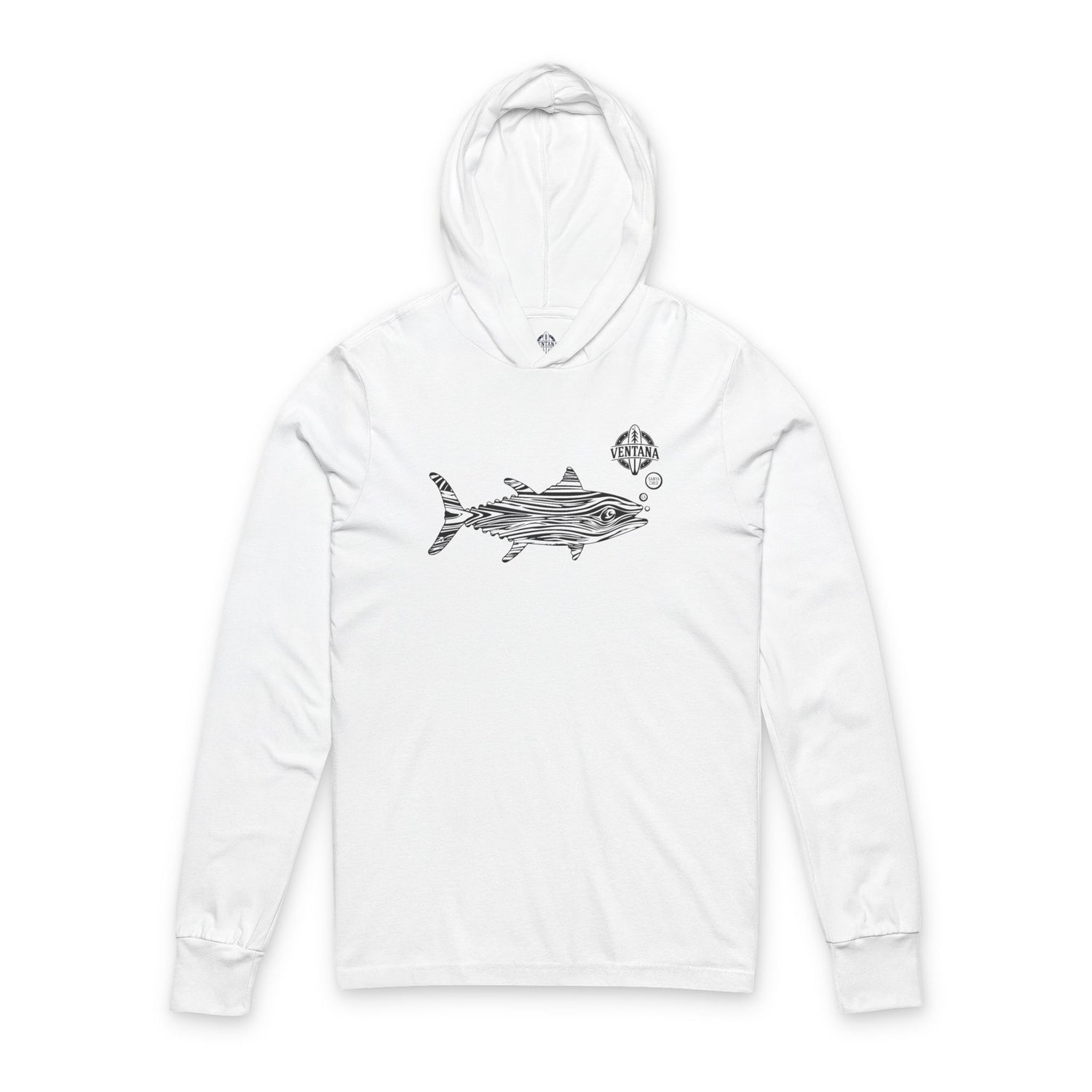 Ventana Wooden Tuna cotton hooded long sleeve t-shirt image 3