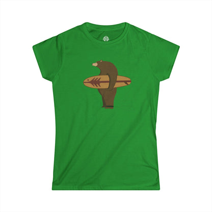 Surfing Grizzly Bear by Fabian Lavater women&