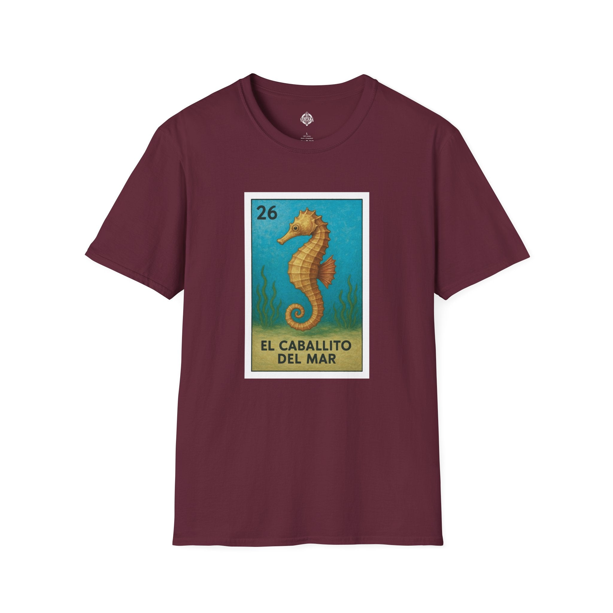 Seahorse Lotería cotton t-shirt image 7